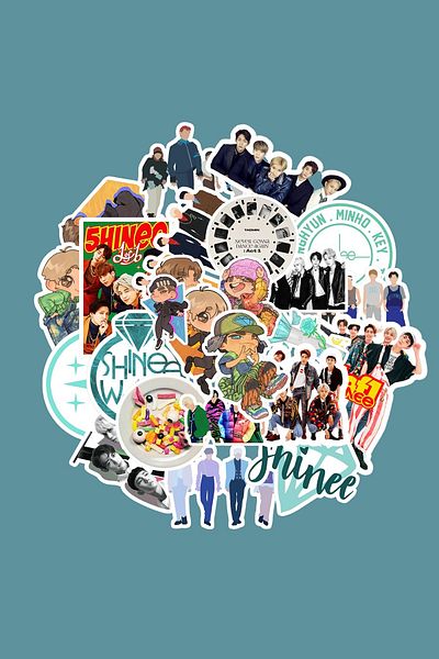 dadi ramba Shinee Sticker Pack -Bullet Journal- Agenda -Laptop Sticker Decal