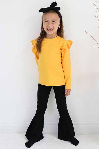 Parla Kids Girl's Violet Ruffle Long Sleeve Spanish Bottom Top Tracksuit