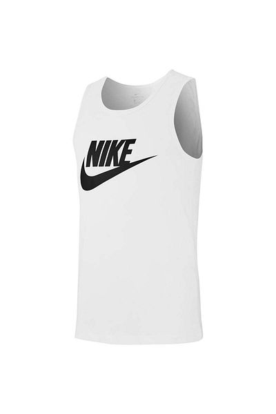 Nike قميص داخلي أبيض للرجال من M Nsw Tank Icon Futura - Ar4991-101