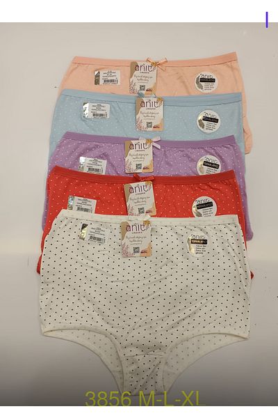 lal iç giyim High Waist Flexible Textured Recovery 5-Pack Panties