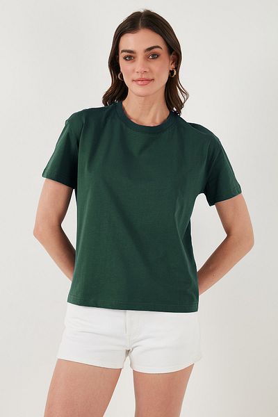 Lela Cotton Oversize Fit Crew Neck t Shirt t Shirt 5866097