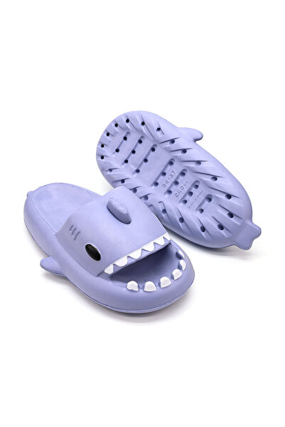 Tmall Women's And Children's Slippers, Shark Shape, Foam, Lightweight, Pd1043, Blue