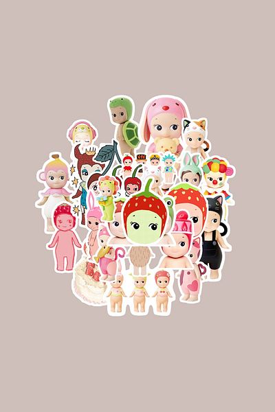 dadi ramba Sony Angel Sticker Pack -Bullet Journal- Agenda -Laptop Sticker Decal