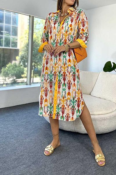 Suzi butik Cămașă lungă din bumbac Elbi̇se 4s0001