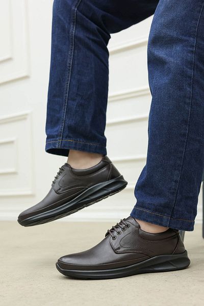 FAST STEP Ανδρικά παπούτσια casual από γνήσιο δέρμα Orthopedic 662MAECCO1POL