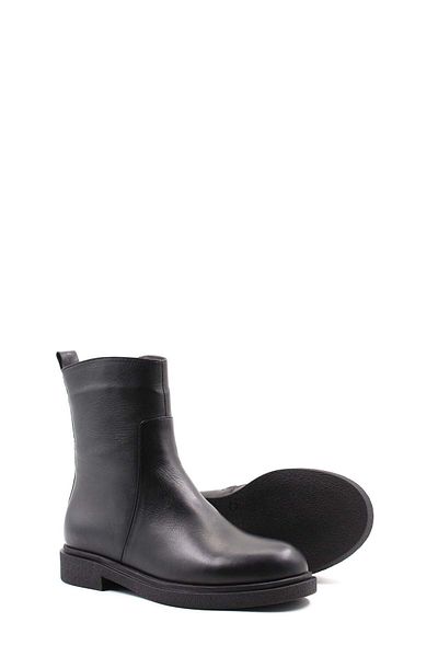 FAST STEP Women's Classic Boots - Genuine Leather and Fur Detail 866KZA321