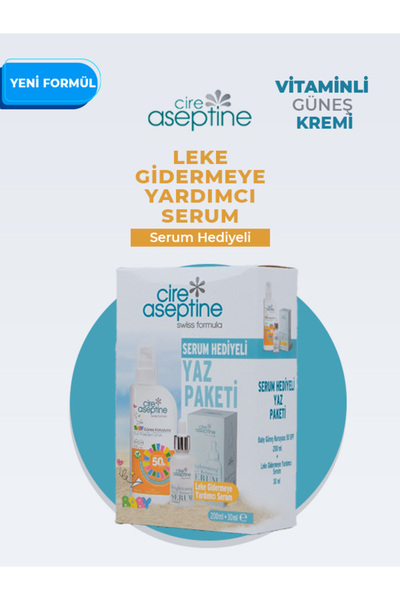 CIRE ASEPTINE yeni formul vitaminli güneş kremi Gözenek sıkılaştırıcı serum H...