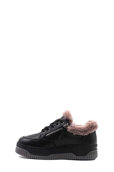 FAST STEP Pantofi casual de damă din piele naturală și blană 142KZA15