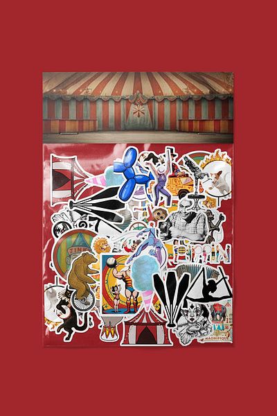 dadi ramba Circus Sticker Pack -Bullet Journal- Agenda -Laptop Sticker Decal