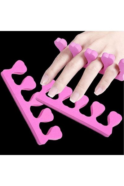 Pisicik 5pcs pieces soft sponge nail nail polish painting ornament finger separator apparatus pedicure manicure set
