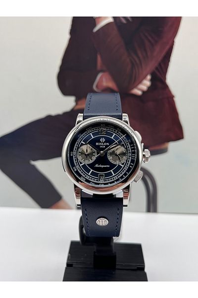 Hislon Mechaquartz Navy Blue Sports Men's Wristwatch 5 Atm Waterproof with 3 Years Warranty