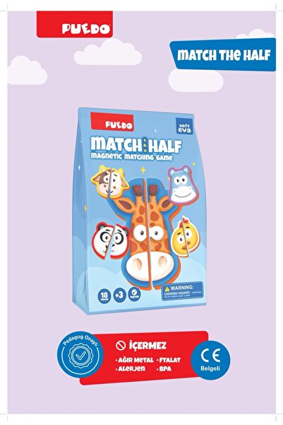 PUEDO Manyetik Eşleştirme Oyunu - Match The Half