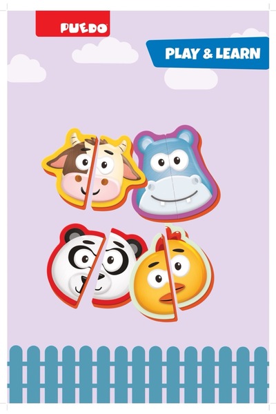 PUEDO Manyetik Eşleştirme Oyunu - Match The Half