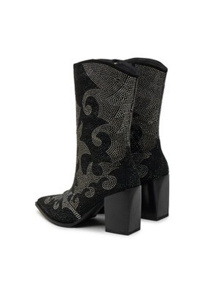 GOE cizme cowboy pentru femei OO2N4230-W2 negre
