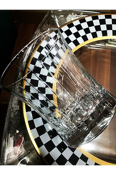 DECOSTYLE Decorated 420014 Pasabahce Azur Water Glass 240Cc 6 Dishwasher Safe