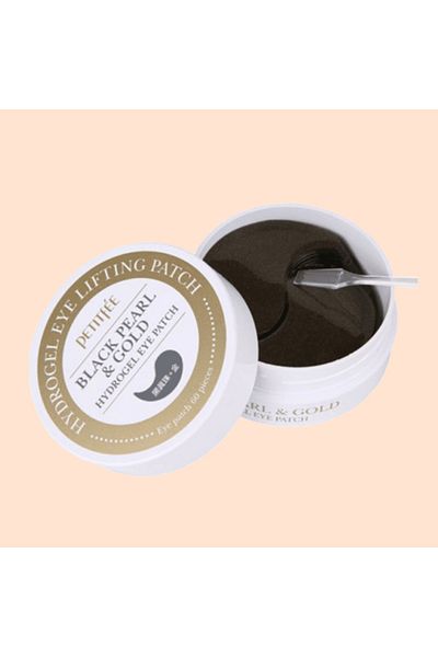 Petitfee Black and gold pearl eye patches, 60 pcs (30 pairs)
