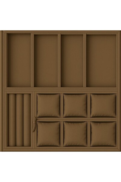 SNS TAKI STANTLARI Orta Kahve çekmece içi saat.bikeklik,küpelik kolye ,gözlük duzenleyicisi