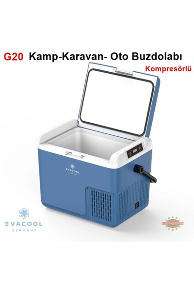 EVACOOL G20 18 LİTRE MOBİL KAMP-KARAVAN-OTO BUZDOLABI EVAG20