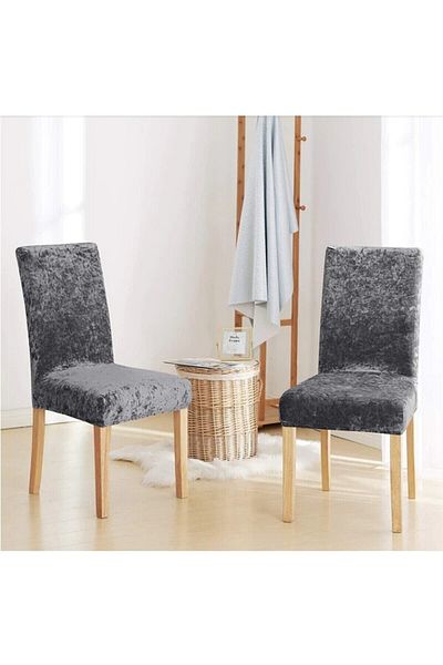 Bright Home Βελούδινο κάλυμμα καρέκλας Uy Style, κάλυμμα καρέκλας με λάστιχο, 1 τεμάχιο
