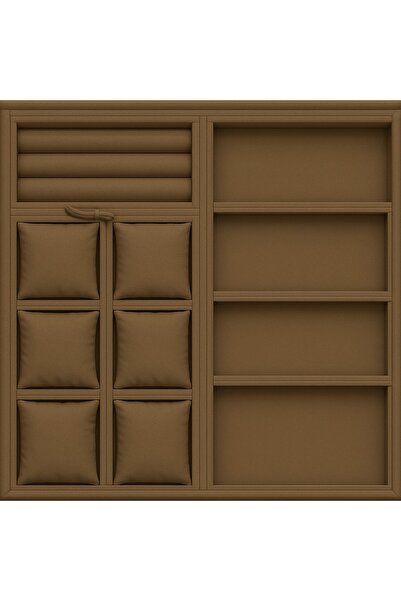 SNS TAKI STANTLARI Orta Kahve çekmece içi saat.bikeklik,küpelik kolye ,gözlük duzenleyicisi