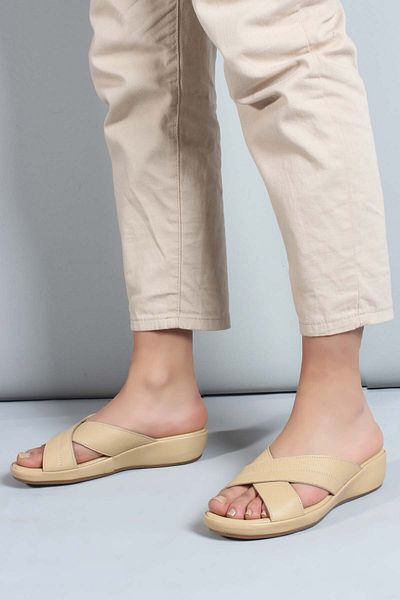FAST STEP Papuci plati dama din piele naturala 864zar03