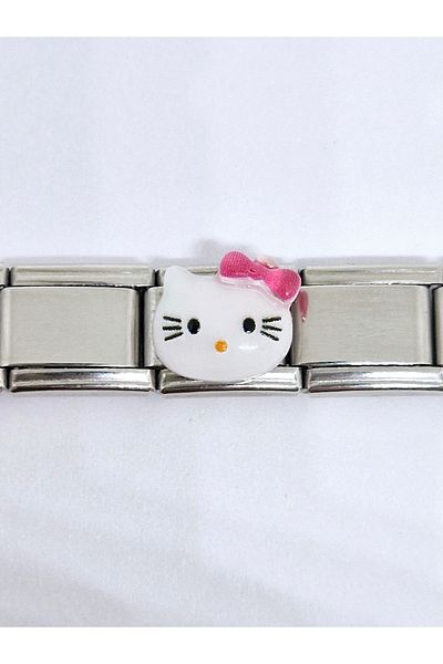 RoseCo00 Steel Italian Charm Bracelet Charm