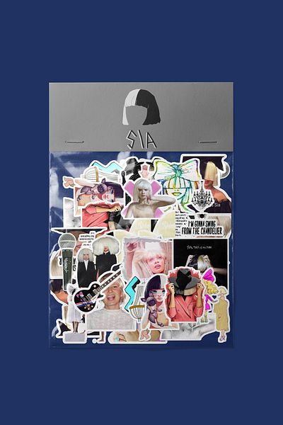 dadi ramba Sia Sticker Pack -Bullet Journal- Agenda -Laptop Label Sticker
