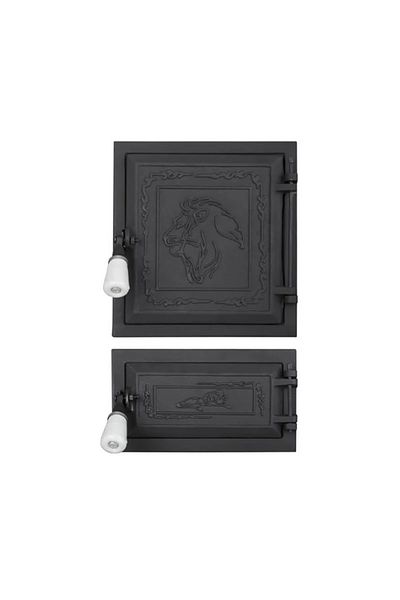 flores Door for stove and ashtray, LEU model, black