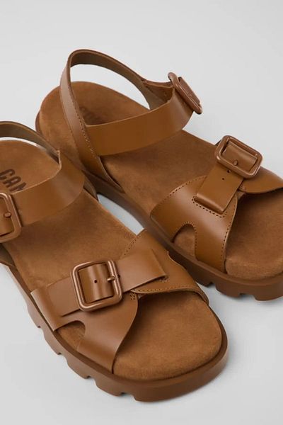CAMPER Women's Leather Brutus Sandals - Brown
