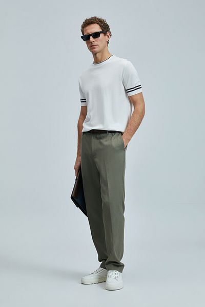 Lufian Bert Smart Men's Chino Pants Slim Fit Green