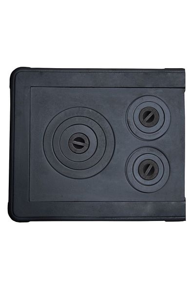 flores Cast iron stove top, with frame, 3 burners, 600 x 520 mm