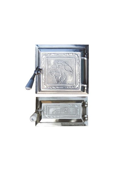 flores Door for stove and ashtray, LEU model, nickel-plated