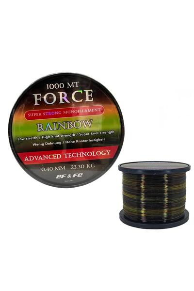 EFFE Force 1000m 0.40mm Monofilament Bobin Misina Rainbow