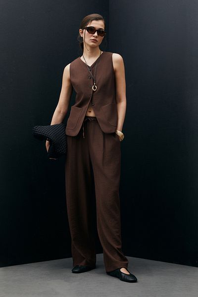 Lufian Ruma Women's Vest Brown