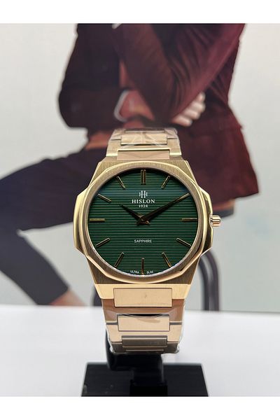 Hislon Ultra Slim Steel Men's Wristwatch 3 Atm Waterproof with 3 Years Warranty