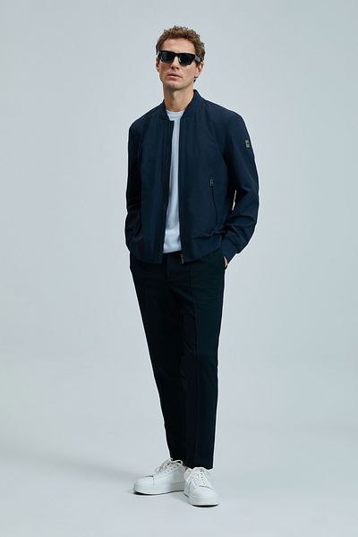 Lufian Simon Smart Men's Chino Pants Slim Fit Navy Blue