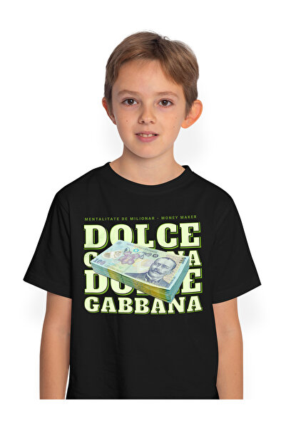 StoryGift Romania Tricou Copii Baieti __Dolce & Gabbana_ - 100 Lei Romanesti ...