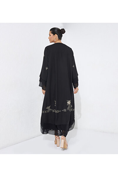 Rosette Abaya Elegant touches