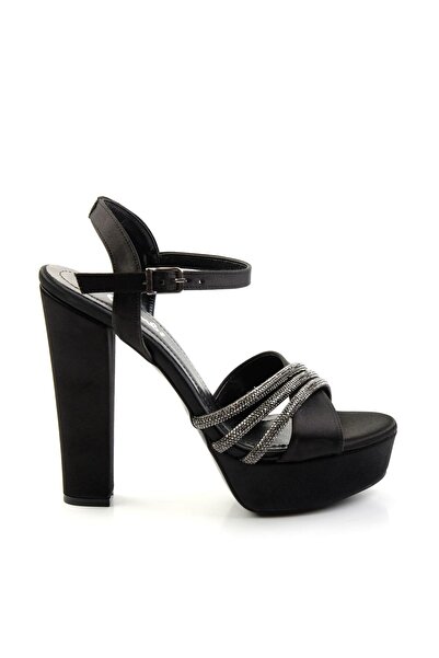 Bambi Матові чорні жіночі вечірні туфлі K05137012338