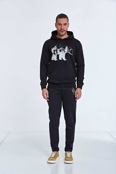 Voltaj Чоловічий світшот з капюшоном North, темно-синій