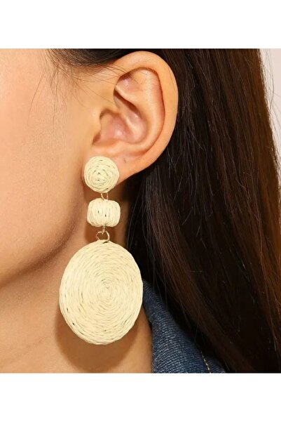 Dgt Luxury Bohemian Woven Straw, Summer, Beach Earrings