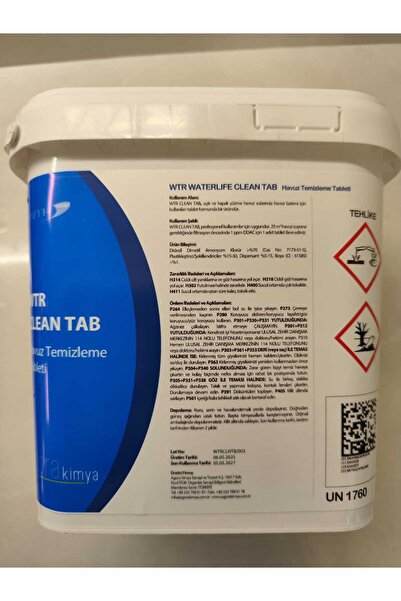 WTR CLEAN TAB - HAVUZ TEMİZLEME TABLETİ - YENİ NESİL KONSANTRE YOSUN ÖNLEYİCİ...