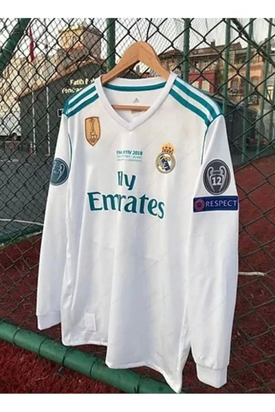 DAYIBALI DÜKKAN Dayibali Cristiano Ronaldo 2017-2018 Champions League Kiev Final Long Sleeve Jersey