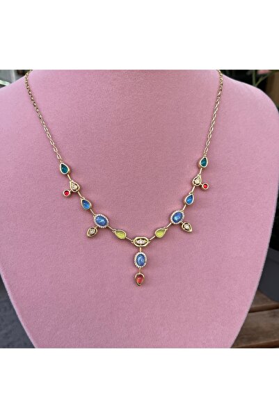 by Demirbaş Blue Color Necklace Bijouterie