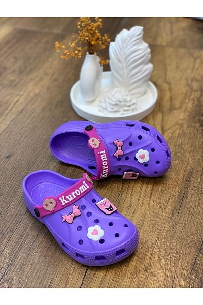 ÇOCUKÇA MODA Kuromi My Melody Girls Non-Slip Sole Slippers Daily Pool Beach Sandals
