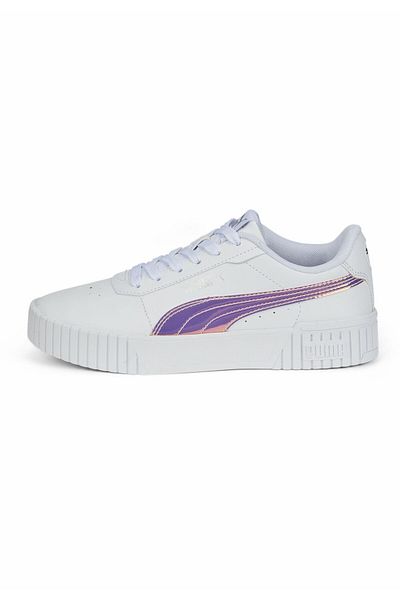 Puma Carina 2.0 Holo Jr. - Tenis alb pentru adolescenți