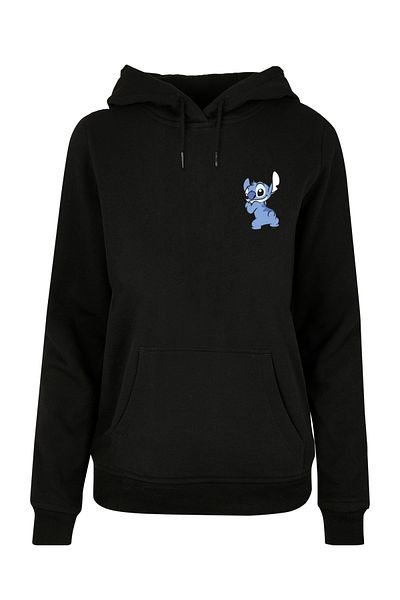 F4NT4STIC Damen Disney Lilo And Stitch Stitch Backside Breast Print With Ladies Basic Hoody