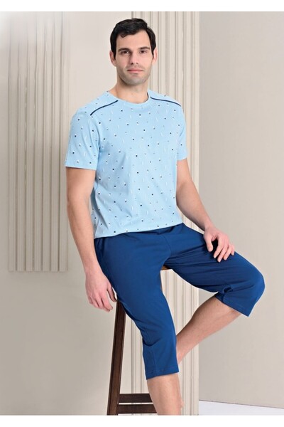 Over Sleep by Poleren OVER SLEEP ΑΝΔΡΙΚΟ ΣΕΤ POLEREN BLUE CAPRI 1775