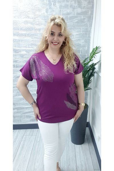 Esina Women's Viscose Blouse with Stone Detail