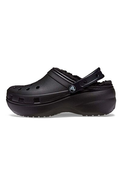Crocs Black Crocs Classic Platform Lined Clog